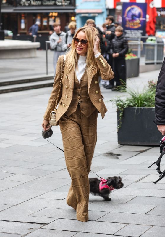 Amanda Holden:  A Chic Powerhouse in a Brown Suit!