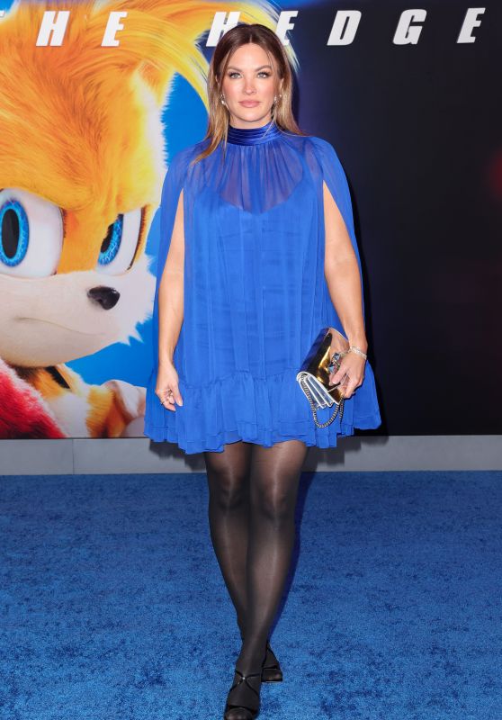 Becca Tilley: A Royal Blue Moment at the Sonic Premiere