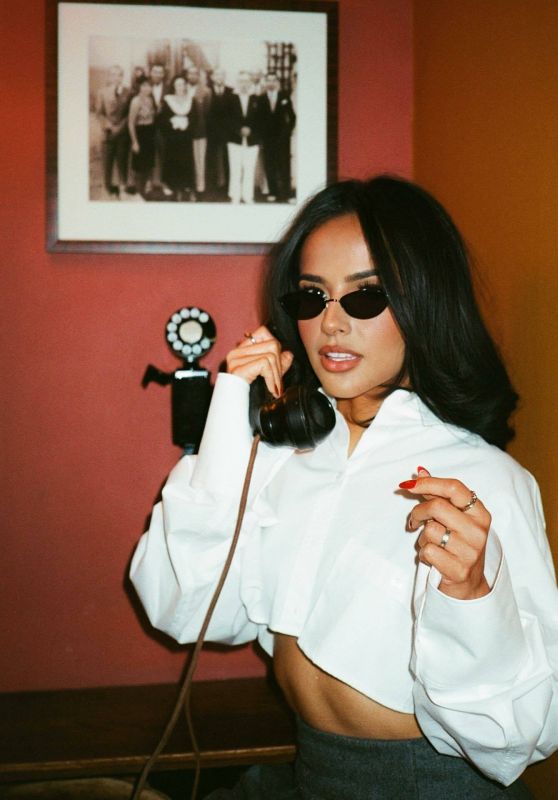 Becky G Channels Retro Glamour in Throwback Photoshoot