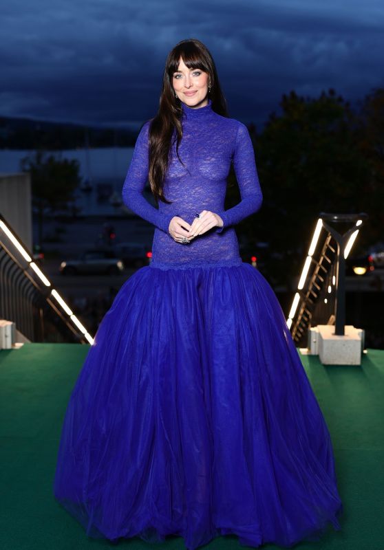 Dakota Johnson Dazzles in Zurich: A Royal Blue Revelation!