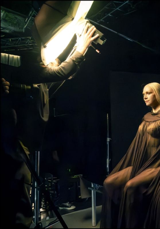 Gwendoline Christie: Ethereal Beauty Unveiled in Shadow and Sheer