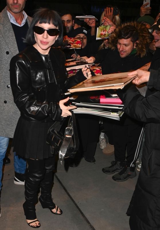 Lady Gaga: Rocking Leather and Fan Love at SNL Rehearsals!