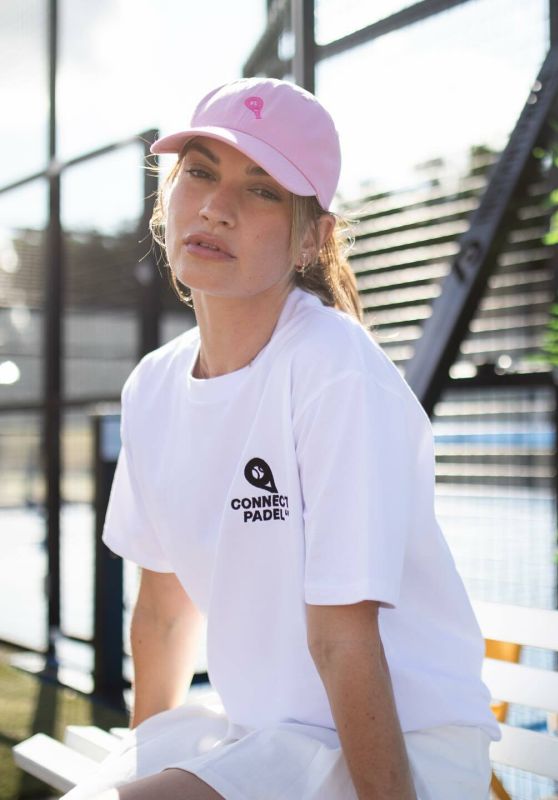 Lily James: Padel Princess Courts Attention in Sporty Chic Ensemble