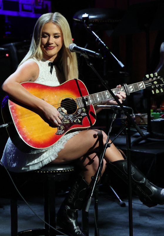 Megan Moroney Charms in White Dress at Country Music Hall of Fame!