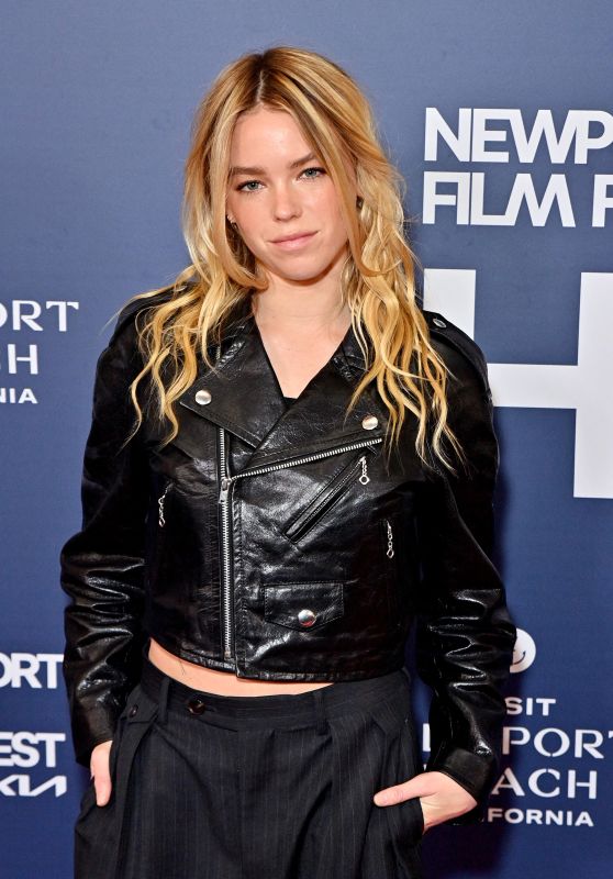 Milly Alcock Rocks Leather Jacket at Newport Beach Film Festival!
