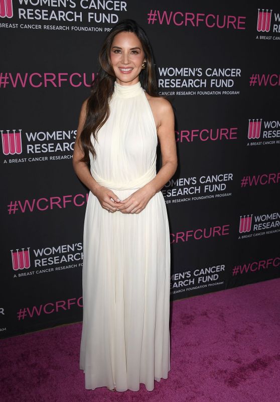 Olivia Munn Radiates Elegance in White at Cancer Research Fund Gala