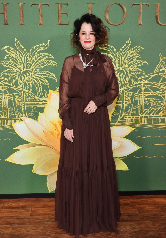 Parker Posey:  A Chic Bloom at the "White Lotus" Premiere