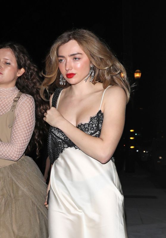 Peyton List Dazzles in Lingerie-Inspired Slip Dress