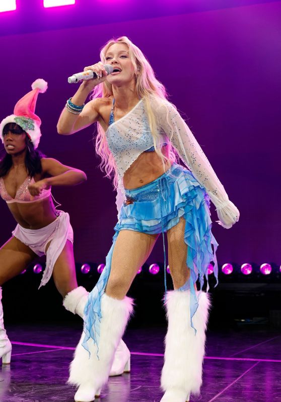 Zara Larsson Dazzles at Jingle Ball with Aquatic-Inspired Ensemble!